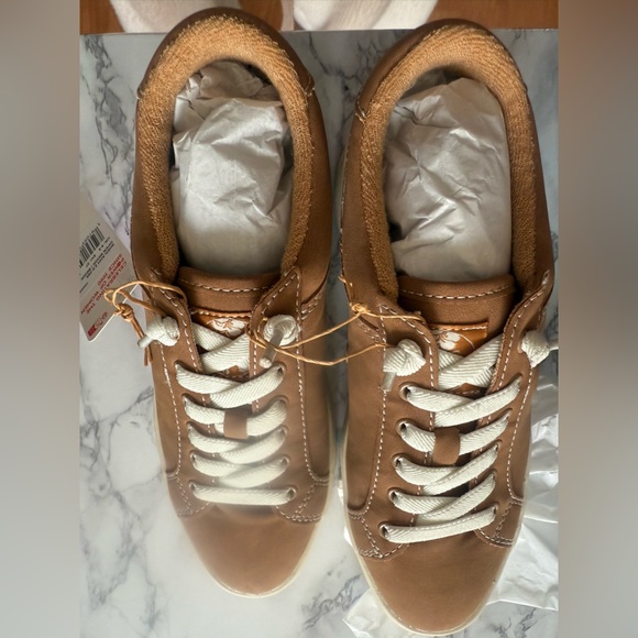 NIB Roxy Womens Sheilahh Open Beige/Beige Shoes Platform Sneakers Size 6.5 - Picture 4 of 8